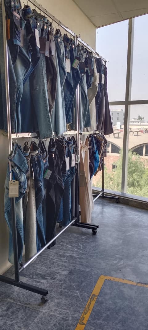 Hoodies produced at the EcoVira apparel factory in Pakistan
