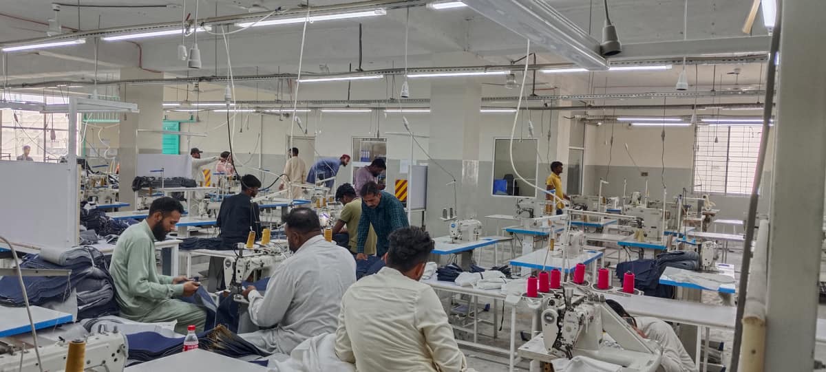 Custom T-Shirts produced at the Eco Vira factory in Lahore, Pakistan